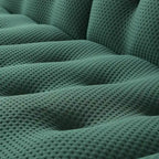 Modern Comfy Couch 3 Seater, Upholstered Floor Sofa 3D Textile Material Cloud Couch for Living Room, Apartment