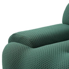 Modern Comfy Couch 3 Seater, Upholstered Floor Sofa 3D Textile Material Cloud Couch for Living Room, Apartment