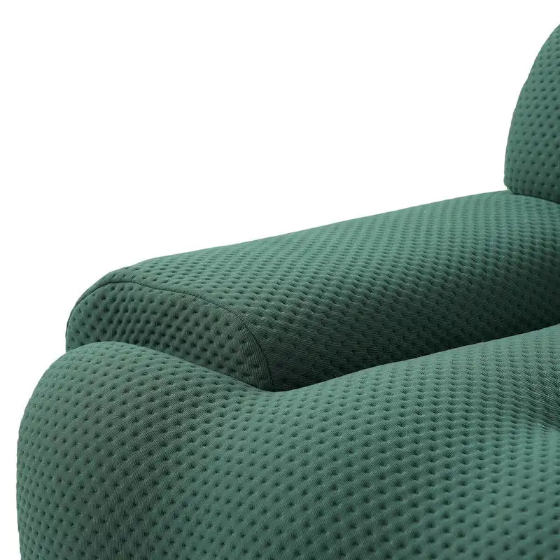 Modern Comfy Couch 3 Seater, Upholstered Floor Sofa 3D Textile Material Cloud Couch for Living Room, Apartment