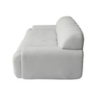 Modern Comfy Couch 3 Seater, Upholstered Floor Sofa 3D Textile Material Cloud Couch for Living Room, Apartment