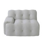 Modern Comfy Couch 3 Seater, Upholstered Floor Sofa 3D Textile Material Cloud Couch for Living Room, Apartment
