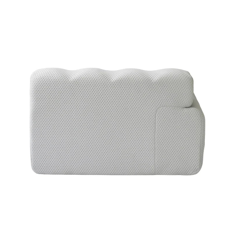 Modern Comfy Couch 3 Seater, Upholstered Floor Sofa 3D Textile Material Cloud Couch for Living Room, Apartment