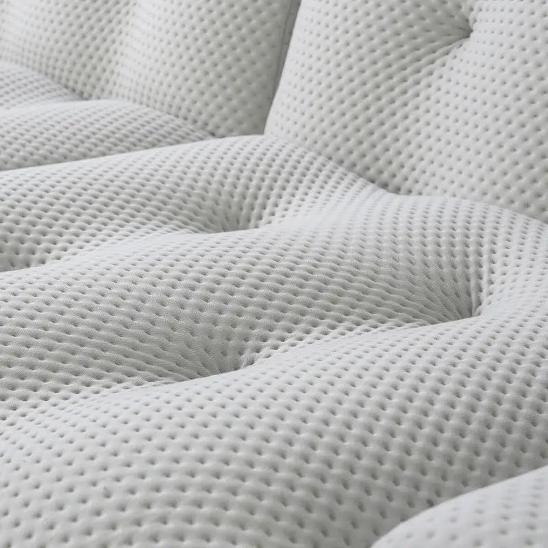 Modern Comfy Couch 3 Seater, Upholstered Floor Sofa 3D Textile Material Cloud Couch for Living Room, Apartment