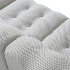 Modern Comfy Couch 3 Seater, Upholstered Floor Sofa 3D Textile Material Cloud Couch for Living Room, Apartment