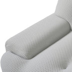 Modern Comfy Couch 3 Seater, Upholstered Floor Sofa 3D Textile Material Cloud Couch for Living Room, Apartment