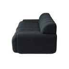 Modern Comfy Couch 3 Seater, Upholstered Floor Sofa 3D Textile Material Cloud Couch for Living Room, Apartment