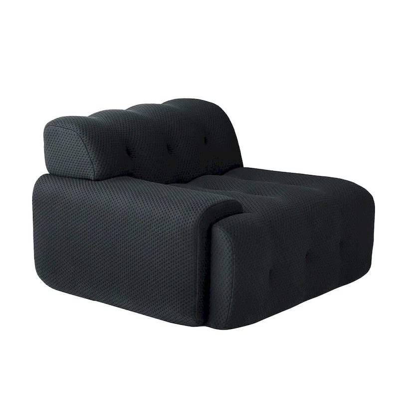 Modern Comfy Couch 3 Seater, Upholstered Floor Sofa 3D Textile Material Cloud Couch for Living Room, Apartment