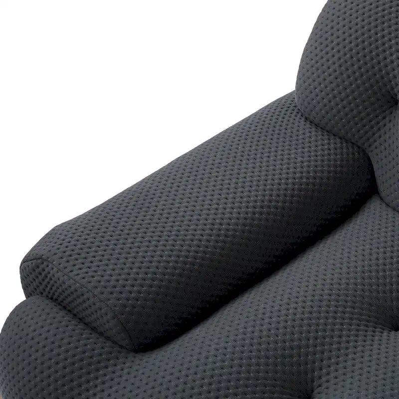 Modern Comfy Couch 3 Seater, Upholstered Floor Sofa 3D Textile Material Cloud Couch for Living Room, Apartment