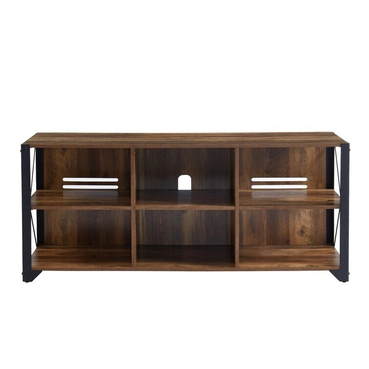 Wood Media Console TV Stand Entertainment Center