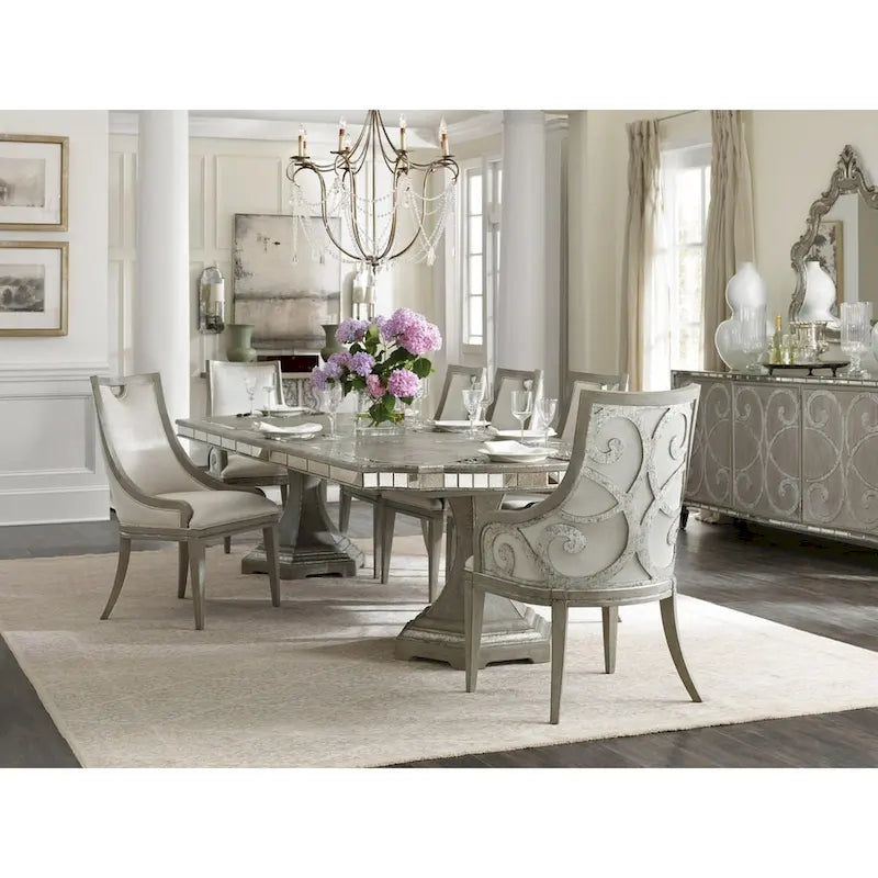 Sanctuary 128 Long Contemporary Elegant Dining Table